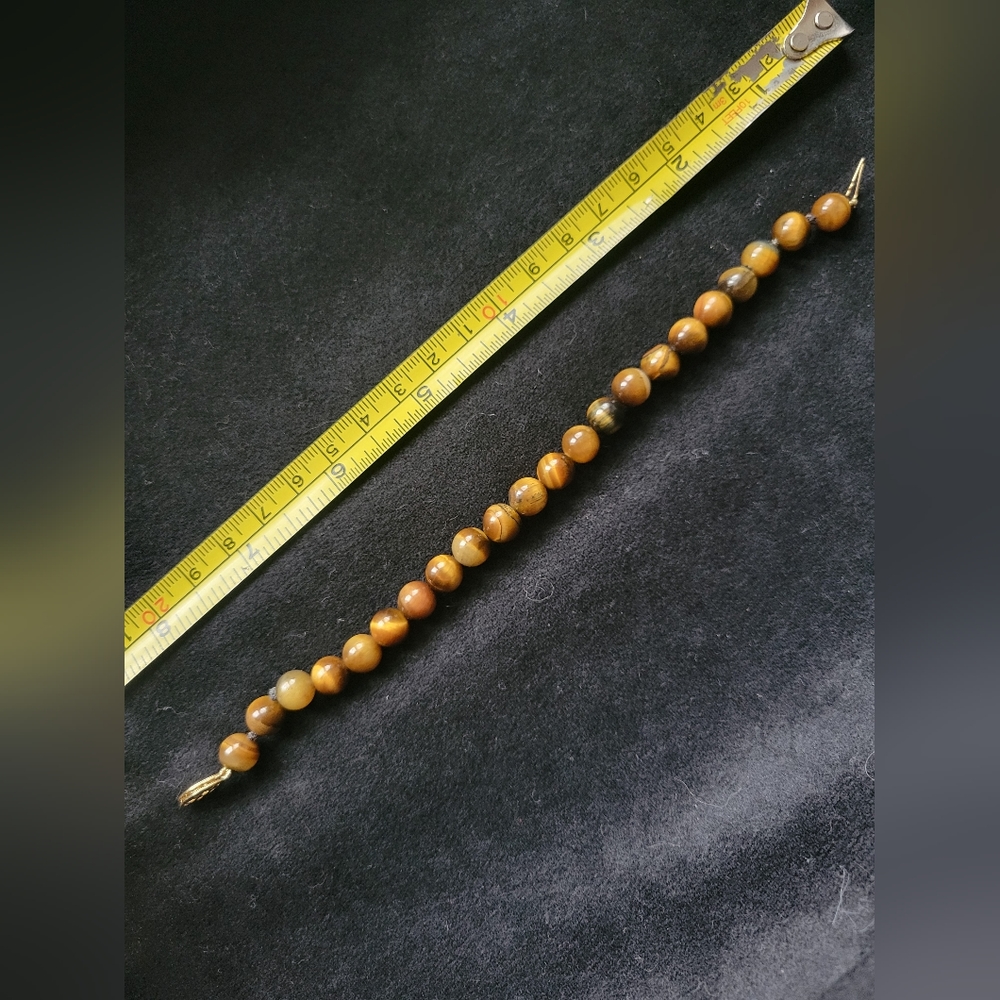 Tigers Eye Bracelet 14K Clasp